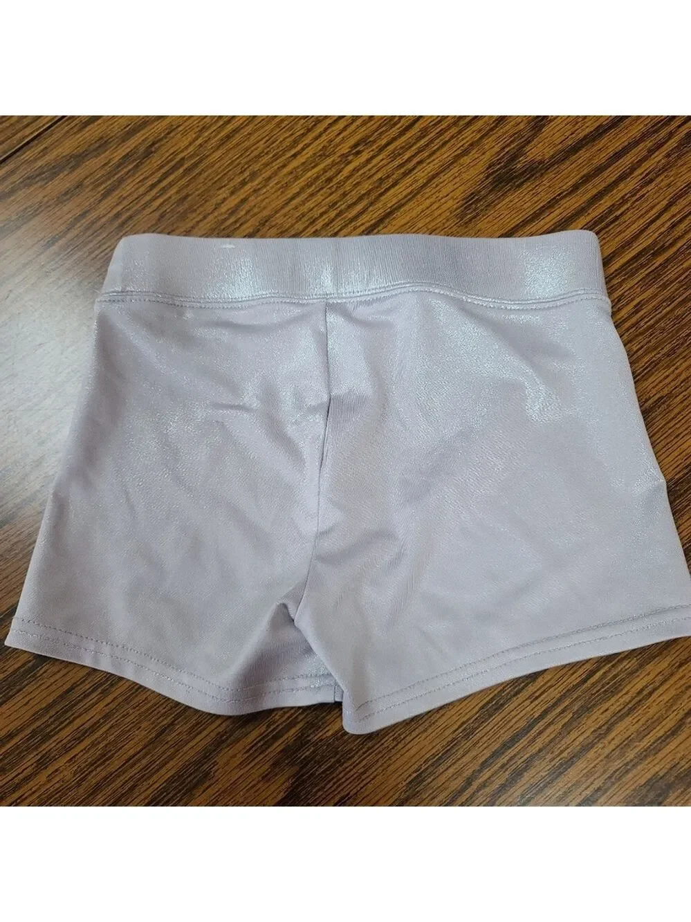 Justice Girls Varsity Metallic Gym Shorts Size 7